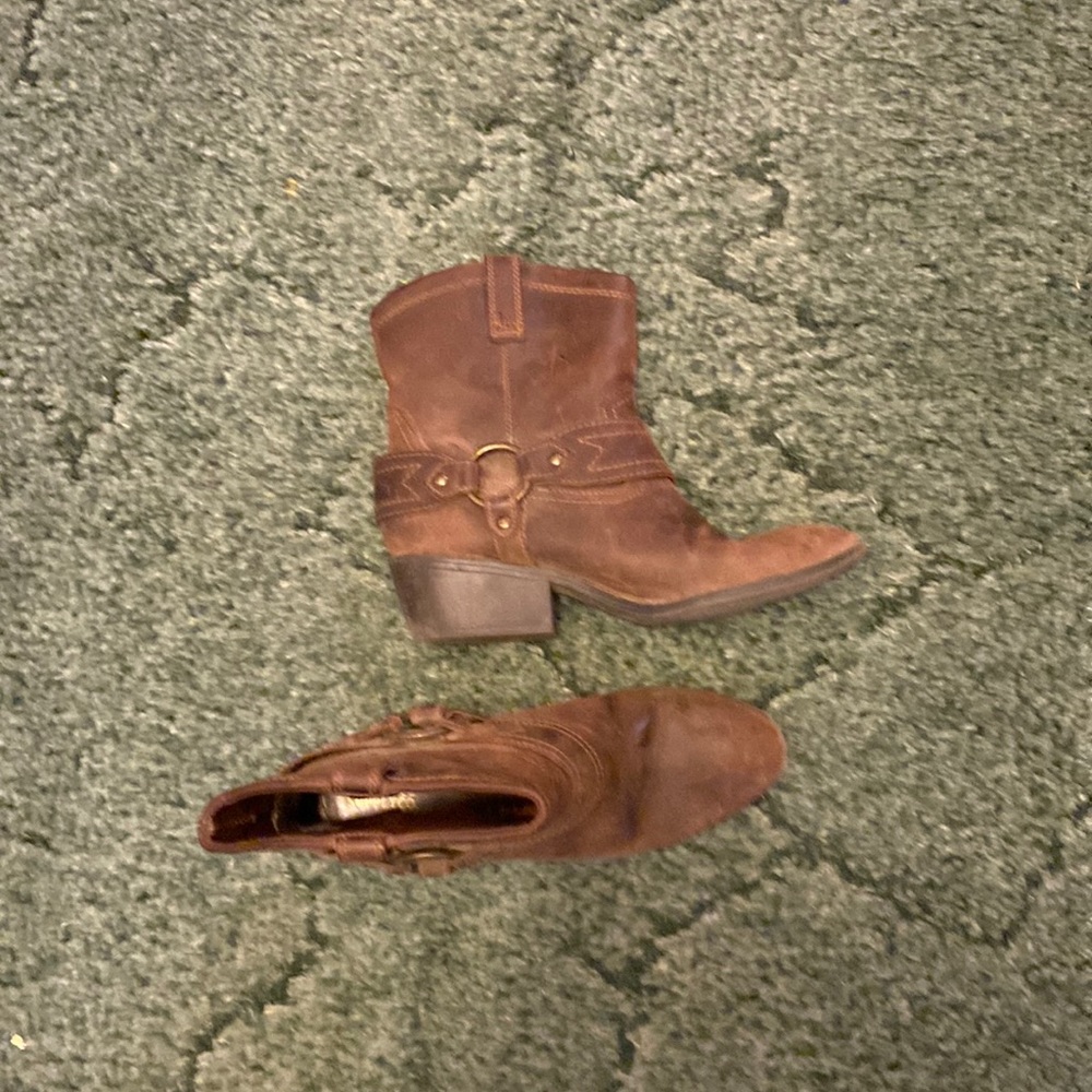 Leather ankle boots